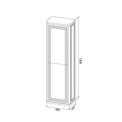 Шкаф пенал Iddis Oxford Neo 40 см