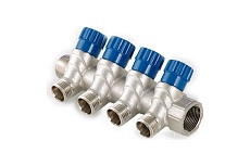 Коллектор с регулировочными вентилями PROFLINE 3/4x1/2, 4 выхода УТ-00044922