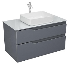 Тумба со столешницей Owl 1975 Hella Cristal 100 см серый лак