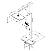 Душевая стойка Damixa Merkur 940730300 черный