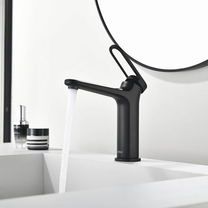 Смеситель для раковины Black&White Gravity GF-7109-MB черный матовый