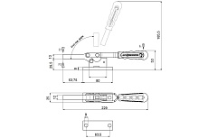 Прижим механический усиленный горизонтальный KUKAMET 141-4