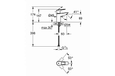 Смеситель для раковины Grohe BauLoop 23337001