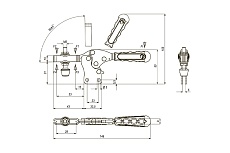 Горизонтальный механический прижим KUKAMET S112-1