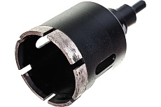 Коронка алмазная по керамограниту, серебряная пайка (55 мм) TRIO-DIAMOND GCB766