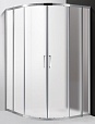 Душевой уголок Cezares MOLVENO-R-22-80+20-P-Cr 100x100 рифленый, 2 двери, четверть круга