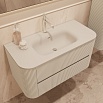Тумба с раковиной Vincea Альто (Alto) 100 см светло-бежевый матовый