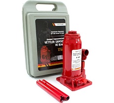 Гидравлический бутылочный домкрат Vettler Samson 6т, 180x350 в кейсе VEBJm6