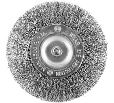 Кордщетка стальная плоская для дрели 100 мм MONOGRAM 106-892