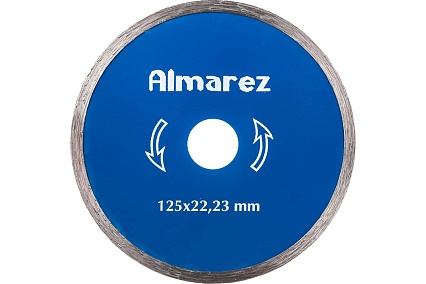 Диск отрезной алмазный Керамика тонкий (125х1.2х22.23 мм) Almarez 302125