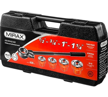 Трубный резьбонарезной набор №4 MIRAX 5 предметов 28240-H4
