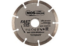 Круг алмазный 1A1RSS Fast Cut Быстрый рез (125х1.8х7х22.23 мм) МОS-DISTAR FC7MD12522