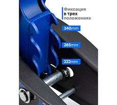 Домкрат подкатной гидравлический Scheppach 2.5т с фиксацией (h min 140мм, h max 387мм) в кейсе Sch-TH22501C(65257)