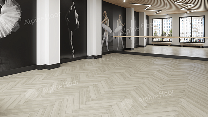 Ламинат Alpine Floor Herringbone Дуб Монпелье 606x101x8 мм, LF102-6A