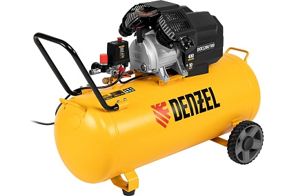 Воздушный компрессор Denzel DKV2200/100,Х-PRO 2.2 кВт, 400 л/мин, 100л 58079