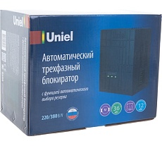 Автоматический трехфазный блокиратор с функцией АВР Uniel UBR-55BA-3G36/SLS 8814