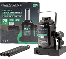 Домкрат гидравлический бутылочный низкопрофильный Rockforce 25т RF-T92507/BR//Euro/(15108)