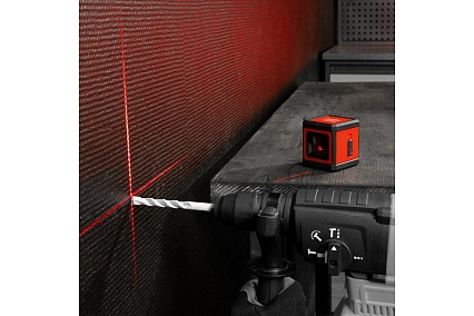 Лазерный уровень MTX xqb red basic set, 10 м, красный луч, батарейки, резьба 1/4" 35018