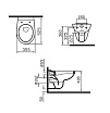 Подвесной унитаз VitrA Normus 9773B003-7201 комплект кнопка белая