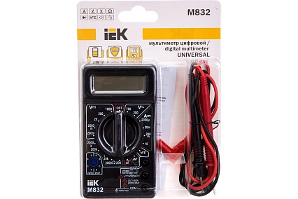 Цифровой мультиметр IEK Universal M832 7327705 TMD-2S-832