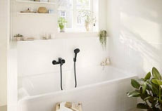 Смеситель для ванны Hansgrohe Rebris S 72440670 матовый черный