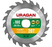 Диск пильный по дереву Uragan Fast (180х30/20 мм; 20Т) 36800-180-30-20_z01