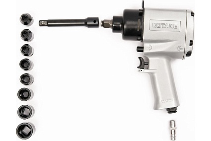 Пневматический гайковерт Rossvik 1/2", 720 Hм, с набором головок RT-5270K