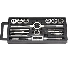 Набор метчиков и плашек Forsage метрический 16 предметов, в пенале 8762 F-PD016-1