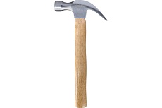 Столярный молоток с гвоздодером с деревянной проклеенной рукояткой Smartbuy 680 г, tools SBT-WHN-680p1