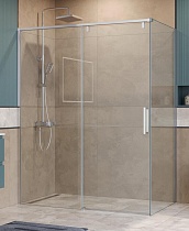 Душевой уголок BelBagno SOFT_CLOSE-1-AH-1-160/80-C-Cr 160x80 прозрачный, хром