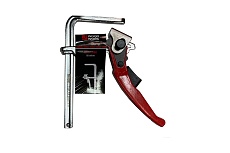 Кованая струбцина WOODWORK F-тип, 120x60 мм, c рычажной рукояткой, для установки в Т-паз RTC-1260