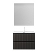 Тумба с раковиной BelBagno Uno-Mini 90 см Темно-серый матовый