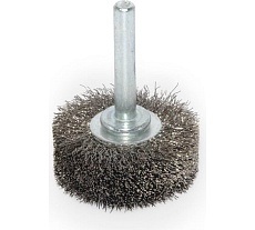 Щетка дисковая с хвостовиком волнистая 50x15x0.3 мм, INOX ПрофТим HA5015-IN-03