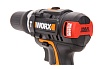 Ударная аккумуляторная бесщеточная дрель-шуруповерт Worx WX367.3