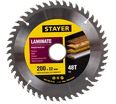 Пильный диск Laminate line для ламината (200x32 мм, 48Т) Stayer 3684-200-32-48