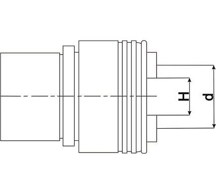 Метчиковая вставка с предохранителной муфтой D31 мм, 18x14.5 мм, серия STANDARD Debever Machining Solutions DB-S-2TCSC18145