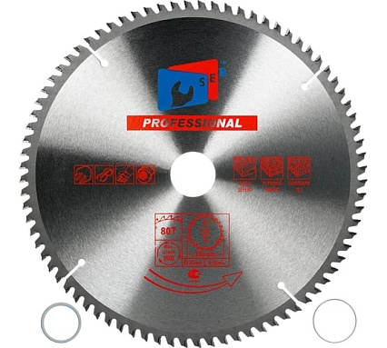 Диск пильный по ламинату 250x32/30 мм, 80 зубьев S.E.B. 306PG-2508032L