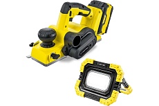 Комплект Trotec рубанок аккумуляторный PPLS 10-20V и светодиодный фонарь PWLS 05-10 PPLS 10-20V-set1