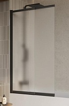 Шторка для ванны BelBagno LUCE-VF-11-90/145-P-NERO 90x145 рифленая, черный матовый