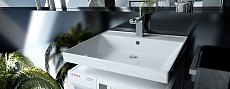 Раковина Andrea Corolina 60 см для установки над стиральной машинкой