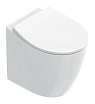 Приставной унитаз Catalano Italy 0712520001 безободковый, белый глянец