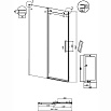 Душевая дверь Grossman Classic 100x195 прозрачное, черный матовый 100.K33.04.100.21.00