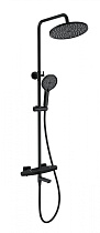 Душевая стойка Wonzon&Woghand Neo WW-B3046-A1-MB термостат, черный матовый