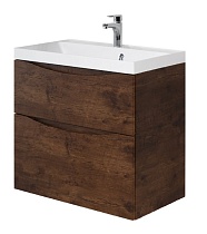 Тумба с раковиной BelBagno Marino 70 см, высота 60 см Rovere Moro