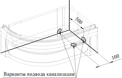 Поддон для душа Радомир 1-11-0-1-0-009 120x80 L