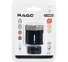 Коронка алмазная по керамике 40 мм М14 для УШМ RAGE by VIRA 559523