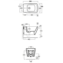 Подвесное биде Simas Baden-Baden BB19bi*1