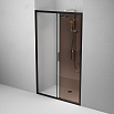 Душевая дверь Am.Pm Gem 150x195 прозрачное/бронзовое стекло, черный