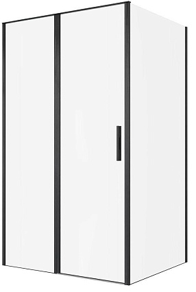 Душевой уголок Allen Brau Priority 120x100 3.31033.BBA + 3.31048.BBA, прозрачный, черный браш