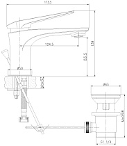 Смеситель для раковины Lemark Allegro LM5906CW белый